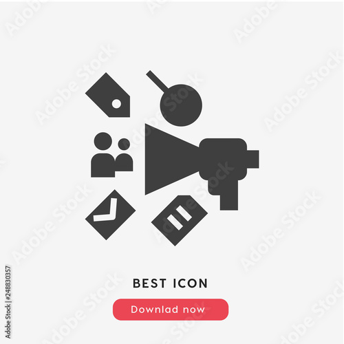 Anouncement icon vector