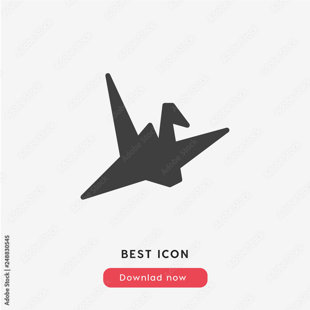Obraz premium origami icon vector