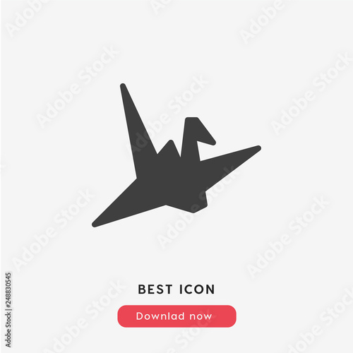 origami icon vector