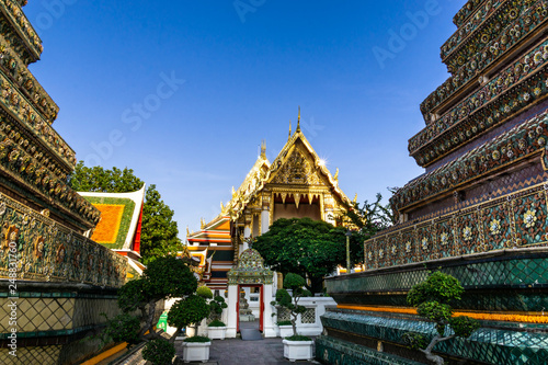 the Wat Pho Temple from Bangkok, Thailand is amazingly full of colorful details and textures