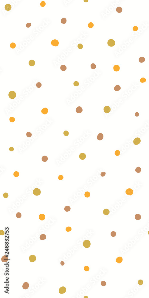 Hand drawn seamless geometric pattern with circles, in brown, green, yellow, on white background. Vector illustration. Flat style design. Concept for kids textile print, wallpaper, wrapping paper. Hand drawn seamless geometric pattern with circles, in brown, green, yellow, on white background. Vector illustration. Flat style design. Concept for kids textile print, wallpaper, wrapping paper.