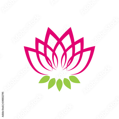 Natural flower logo