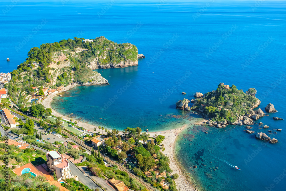 Isola Bella island. Taormina, Sicily, Italy