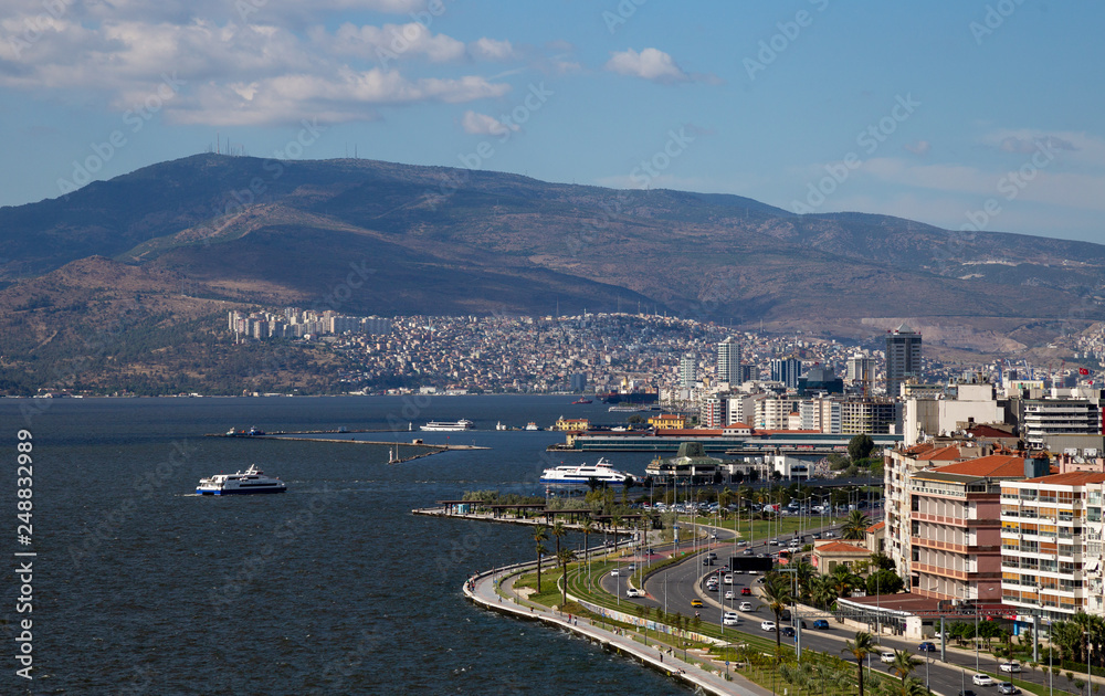 View of Izmir, Turkey.