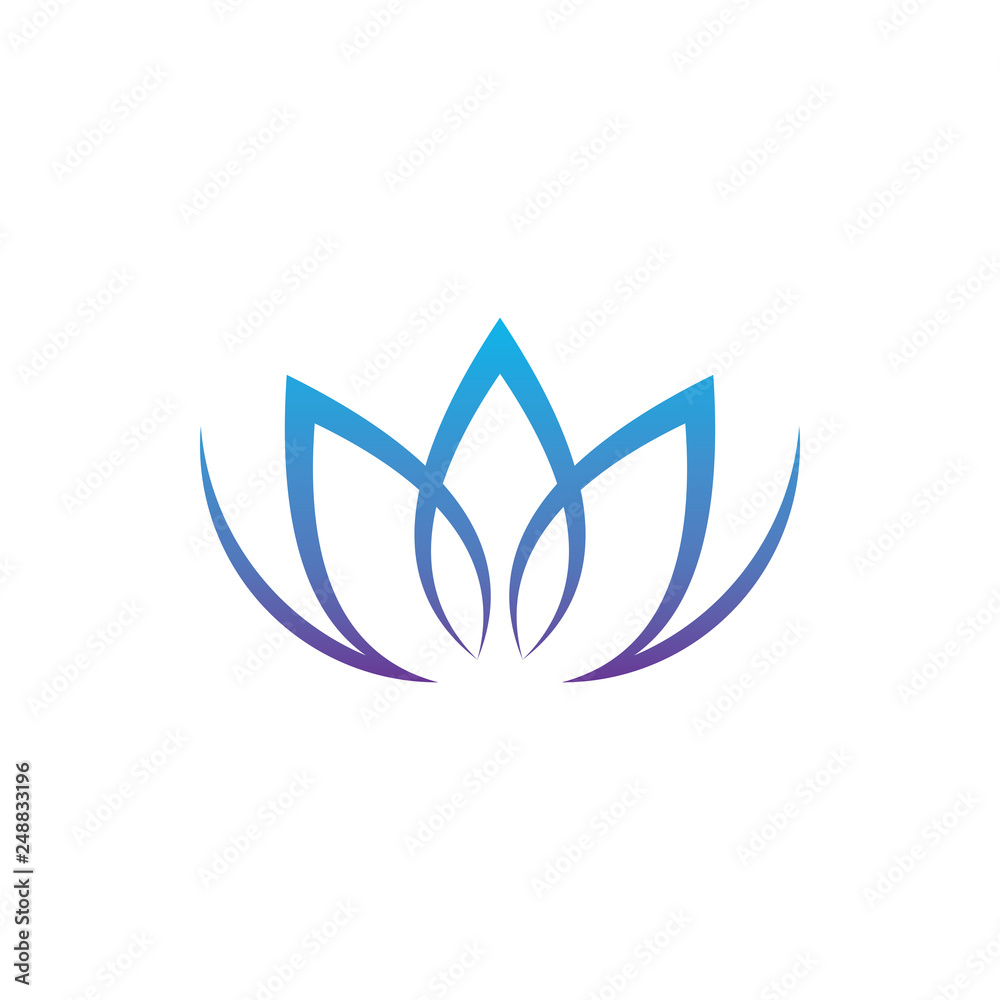 Natural flower logo