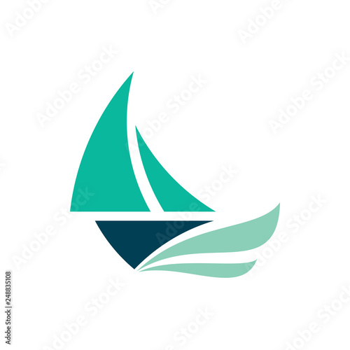 Yacht logo vector