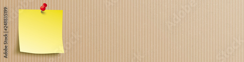 Cardboard Header Yellow Stick
