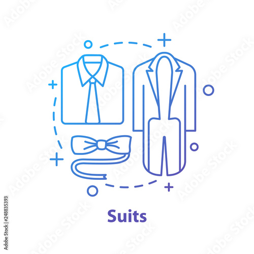 Formal wear concept icon