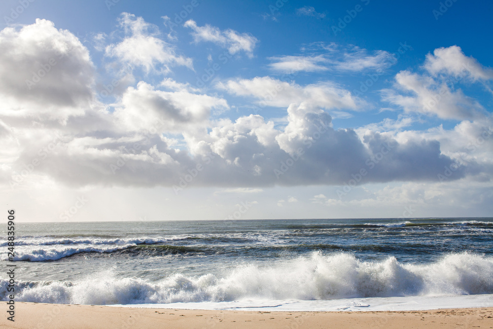beach on the atlantic ocean in Portugal beach on the atlantic ocean in Portugal