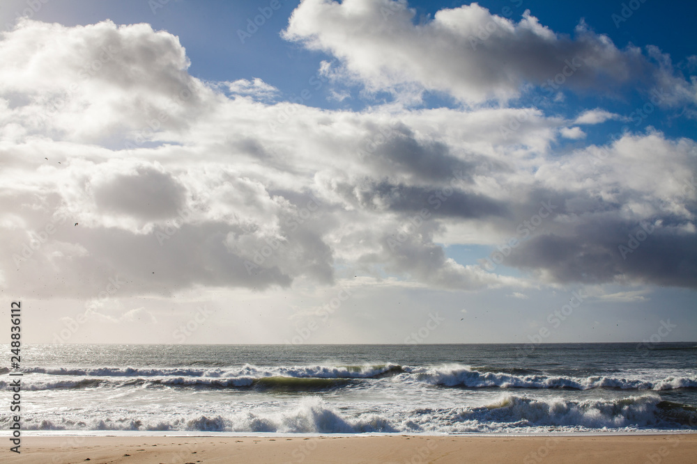 beach on the atlantic ocean in Portugal