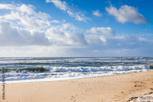 beach on the atlantic ocean in Portugal