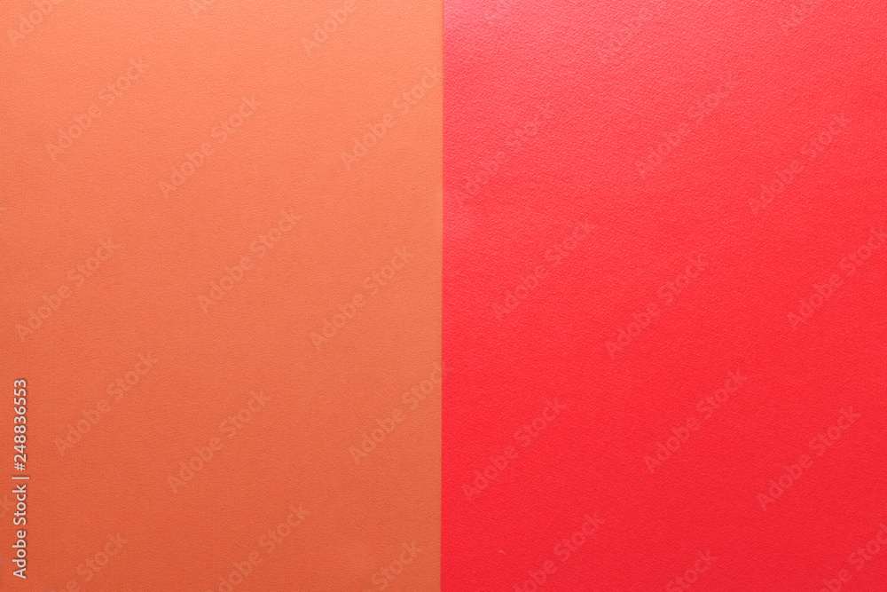 Fototapeta premium Paper color orange and red abstract background.