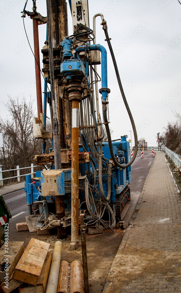 Deteils eines Bohrgerät Deteils eines Bohrgerät