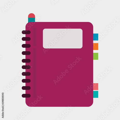 personal organizer vector symbol illustration