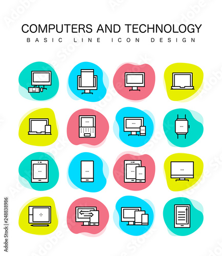 COMPUTERS AND TECHNOLOGY ICON SET