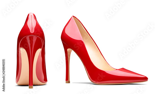 Cuadro en lienzo red high heel footwear fashion female style