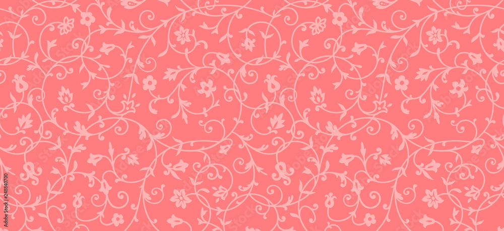 Fototapeta Vintage floral pattern. Rich ornament, old style pattern for wallpapers, textile, Scrapbooking etc.