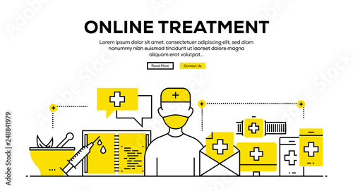 ONLINE TREATMENT BANNER CONCEPT