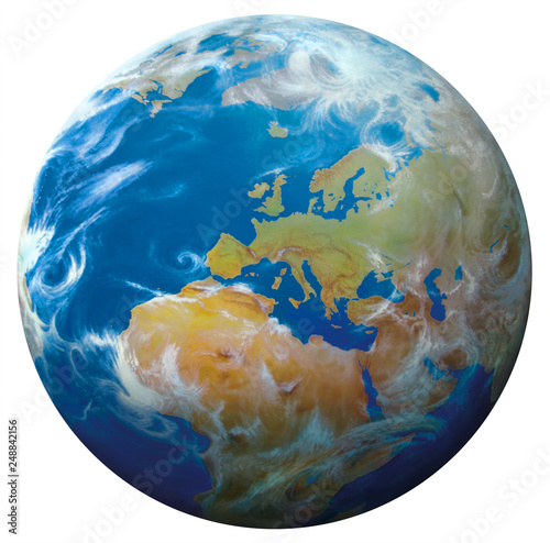 Fototapeta Naklejka Na Ścianę i Meble -  Planet Erde, Weltkugel, Illustration