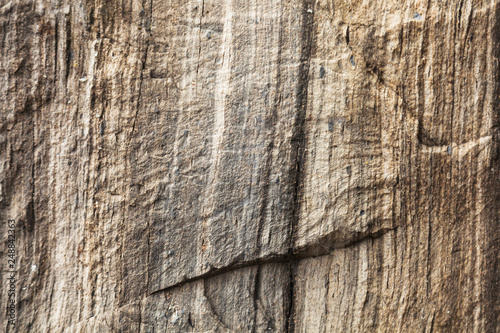 The texture of the rock