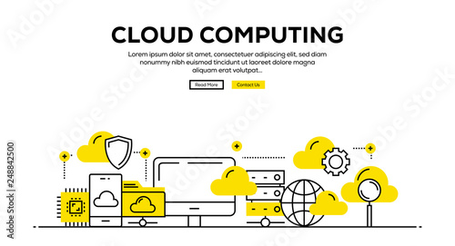 CLOUD COMPUTING BANNER CONCEPT