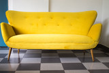 Vintage Yellow Sofa