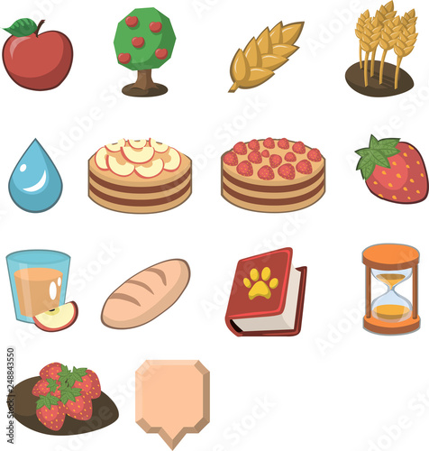 Set of game items for computer game