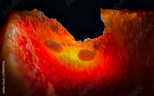 Rote Paprika Gesund und scharf Nahrungsmittel Closeup