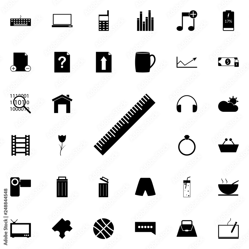 Fototapeta premium ruler icon. web icons universal set for web and mobile on white background