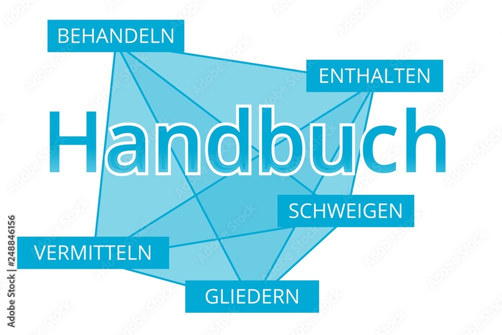 Handbuch - Begriffe verbinden, Farbe blau