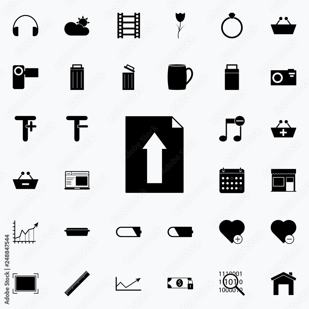 download the document icon. web icons universal set for web and mobile on white background