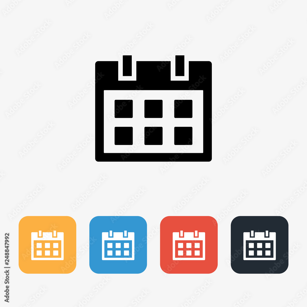 Schedule Fill Icon Concept Schedule Fill Icon Concept
