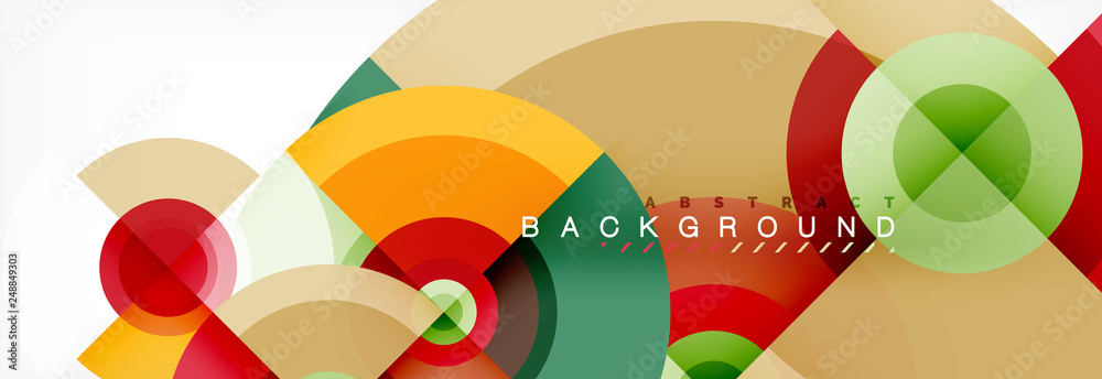 Vector circle composition, geometric minimal design illustration Vector circle composition, geometric minimal design illustration