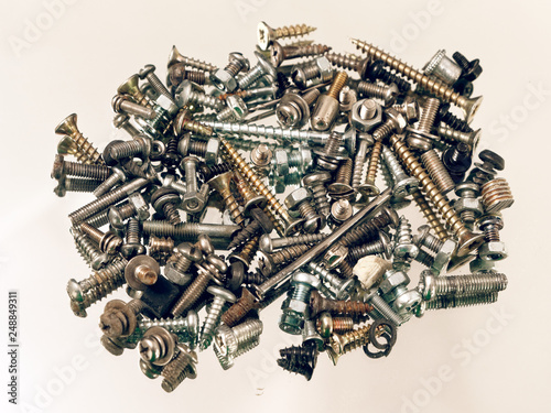 screws nuts bolts washers screws loose in assortment