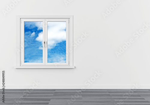 window sky clouds freedom dream vision serene