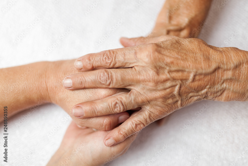 Fototapeta premium Providing care for elderly