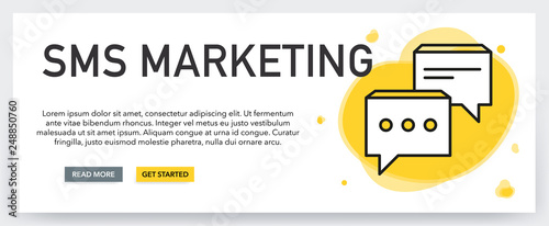 SMS MARKETING BANNER CONCEPT