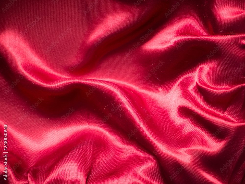 Obraz premium Creative idea for background. silk red fabric