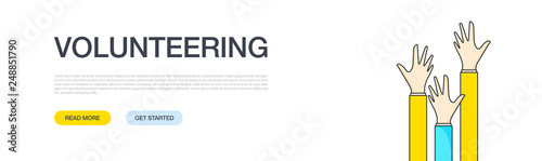 VOLUNTEERING BANNER CONCEPT