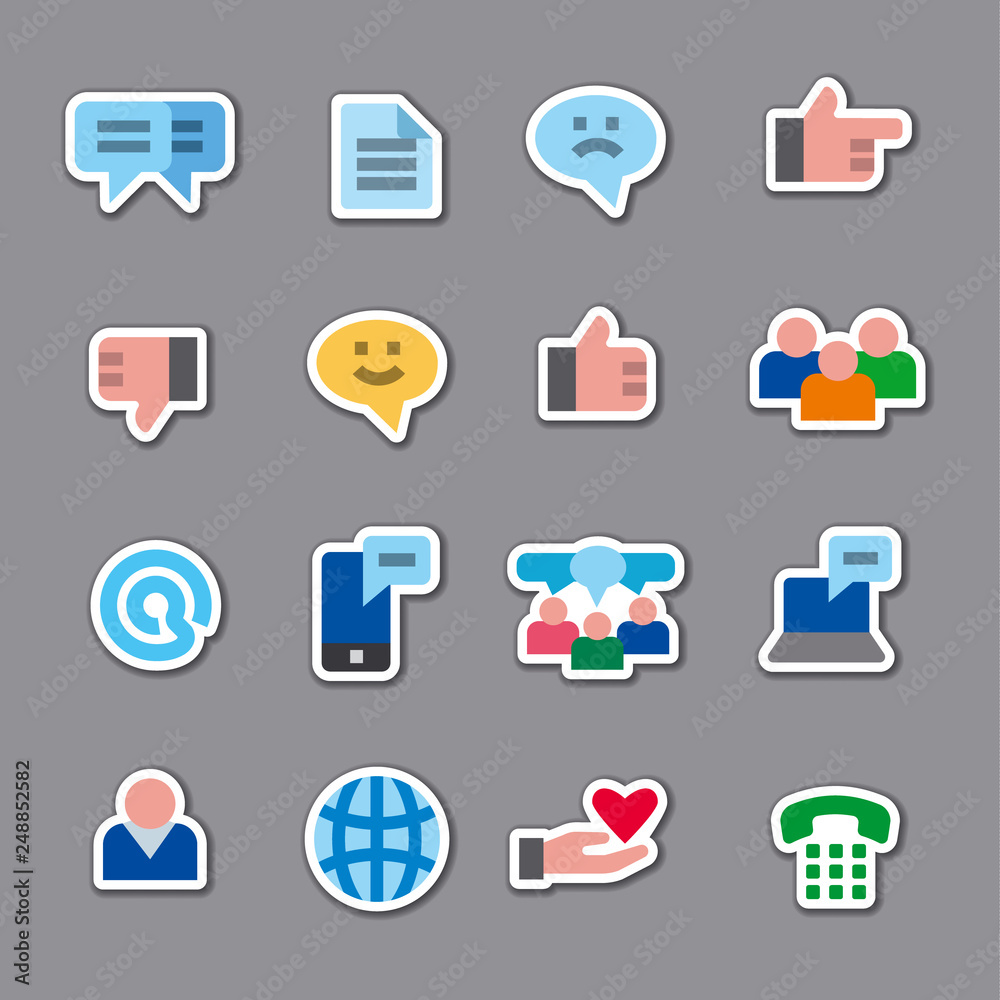 social media stickers social media stickers