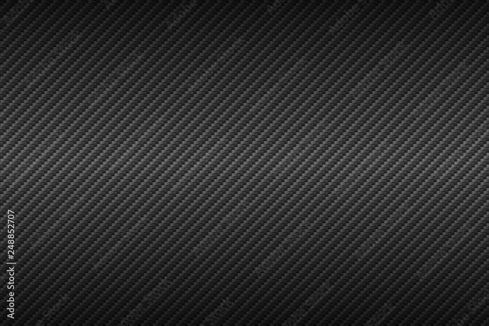 Vector carbon fiber texture. Dark background with lighting. Vector carbon fiber texture. Dark background with lighting.
