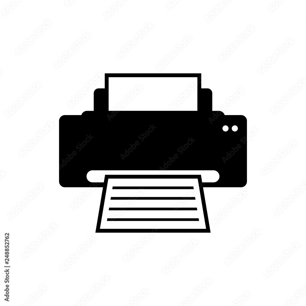 Printer Icon symbol vector