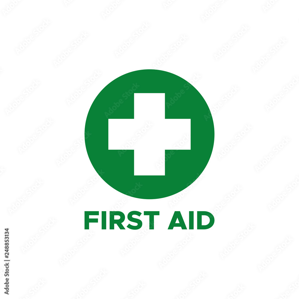 first aid icon symbol vector