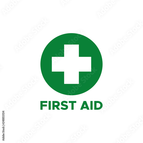 first aid icon symbol vector