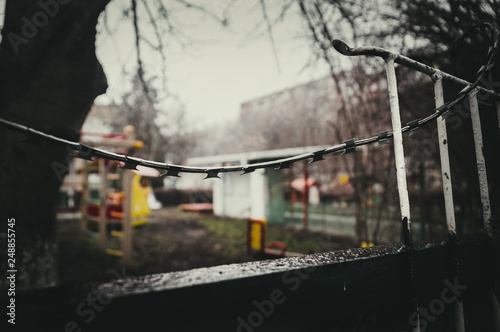barbed wire