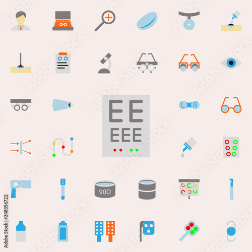 optometry illustration icon. optometry icons universal set for web and mobile