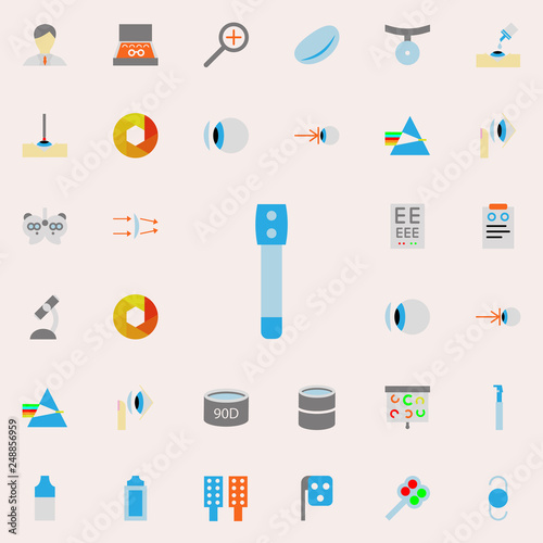 ophthalmoscope illustration icon. optometry icons universal set for web and mobile