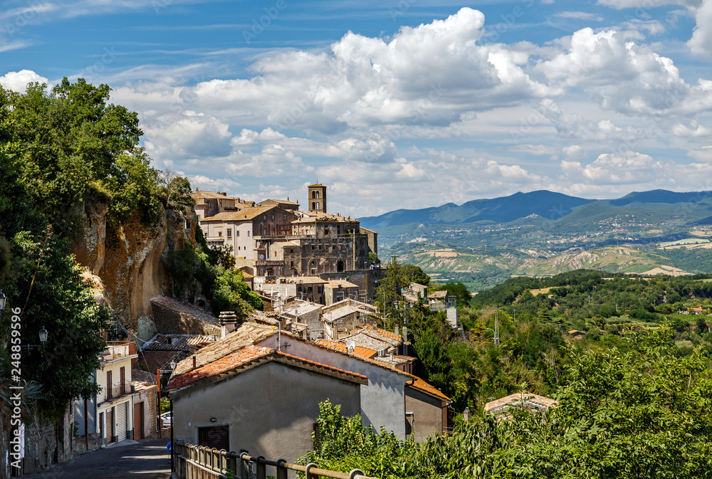 Beautiful view of the old town, Umbria, Italy
