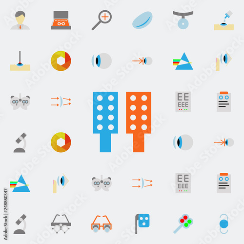 skiascope illustration icon. optometry icons universal set for web and mobile