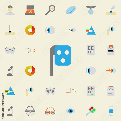 phoropter illustration icon. optometry icons universal set for web and mobile